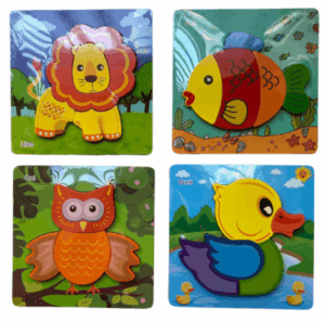 puzzle encaje animales estimulación psicomotriz